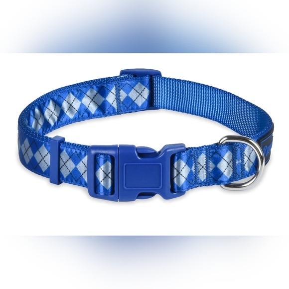 Harry Potter NWT Blue Ravenclaw Argyle/Lattice Dog Collar Size Small (10-14in) - Picture 1 of 8